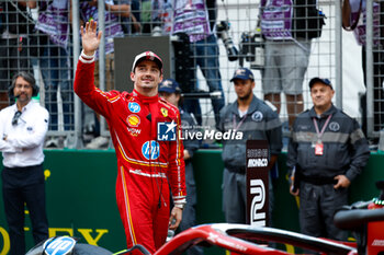 2024-05-26 - LECLERC Charles (mco), Scuderia Ferrari SF-24, portrait celebrates win during the Formula 1 Grand Prix de Monaco 2024, 8th round of the 2024 Formula One World Championship from May 23 to 26, 2024 on the Circuit de Monaco, in Monaco - F1 - MONACO GRAND PRIX 2024 - FORMULA 1 - MOTORS