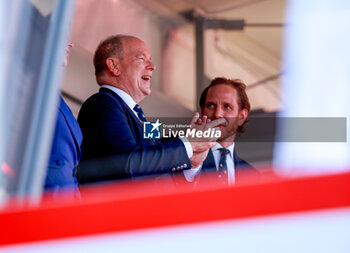 2024-05-26 - Albert II Grimaldi Prince of Monaco, podium during the Formula 1 Grand Prix de Monaco 2024, 8th round of the 2024 Formula One World Championship from May 23 to 26, 2024 on the Circuit de Monaco, in Monaco - F1 - MONACO GRAND PRIX 2024 - FORMULA 1 - MOTORS