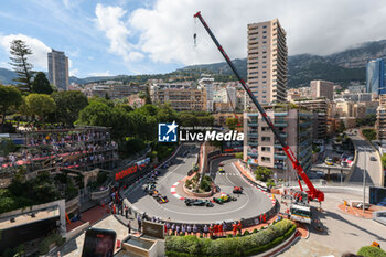 2024-05-26 - 04 NORRIS Lando (gbr), McLaren F1 Team MCL38, 63 RUSSELL George (gbr), Mercedes AMG F1 Team W15, 01 VERSTAPPEN Max (nld), Red Bull Racing RB20, action during the Formula 1 Grand Prix de Monaco 2024, 8th round of the 2024 Formula One World Championship from May 23 to 26, 2024 on the Circuit de Monaco, in Monaco - F1 - MONACO GRAND PRIX 2024 - FORMULA 1 - MOTORS