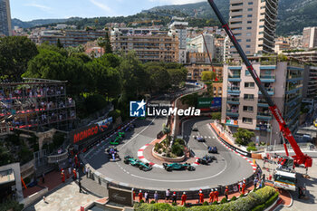 2024-05-26 - 14 ALONSO Fernando (spa), Aston Martin F1 Team AMR24, 18 STROLL Lance (can), Aston Martin F1 Team AMR24, action during the Formula 1 Grand Prix de Monaco 2024, 8th round of the 2024 Formula One World Championship from May 23 to 26, 2024 on the Circuit de Monaco, in Monaco - F1 - MONACO GRAND PRIX 2024 - FORMULA 1 - MOTORS