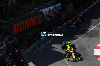 2024-05-26 - 81 PIASTRI Oscar (aus), McLaren F1 Team MCL38, action during the Formula 1 Grand Prix de Monaco 2024, 8th round of the 2024 Formula One World Championship from May 23 to 26, 2024 on the Circuit de Monaco, in Monaco - F1 - MONACO GRAND PRIX 2024 - FORMULA 1 - MOTORS