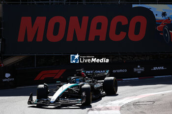 2024-05-26 - 63 RUSSELL George (gbr), Mercedes AMG F1 Team W15, action during the Formula 1 Grand Prix de Monaco 2024, 8th round of the 2024 Formula One World Championship from May 23 to 26, 2024 on the Circuit de Monaco, in Monaco - F1 - MONACO GRAND PRIX 2024 - FORMULA 1 - MOTORS