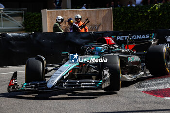 2024-05-26 - 63 RUSSELL George (gbr), Mercedes AMG F1 Team W15, action during the Formula 1 Grand Prix de Monaco 2024, 8th round of the 2024 Formula One World Championship from May 23 to 26, 2024 on the Circuit de Monaco, in Monaco - F1 - MONACO GRAND PRIX 2024 - FORMULA 1 - MOTORS