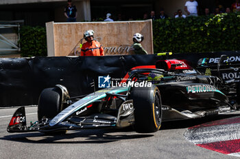 2024-05-26 - 44 HAMILTON Lewis (gbr), Mercedes AMG F1 Team W15, action during the Formula 1 Grand Prix de Monaco 2024, 8th round of the 2024 Formula One World Championship from May 23 to 26, 2024 on the Circuit de Monaco, in Monaco - F1 - MONACO GRAND PRIX 2024 - FORMULA 1 - MOTORS