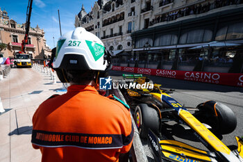 2024-05-26 - 81 PIASTRI Oscar (aus), McLaren F1 Team MCL38, action during the Formula 1 Grand Prix de Monaco 2024, 8th round of the 2024 Formula One World Championship from May 23 to 26, 2024 on the Circuit de Monaco, in Monaco - F1 - MONACO GRAND PRIX 2024 - FORMULA 1 - MOTORS