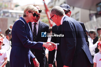 2024-05-26 - Princess of Monaco Charlène Lynette and DOMENICALI Stefano (ita), Chairman and CEO Formula One Group FOG, portrait during the Formula 1 Grand Prix de Monaco 2024, 8th round of the 2024 Formula One World Championship from May 23 to 26, 2024 on the Circuit de Monaco, in Monaco - F1 - MONACO GRAND PRIX 2024 - FORMULA 1 - MOTORS