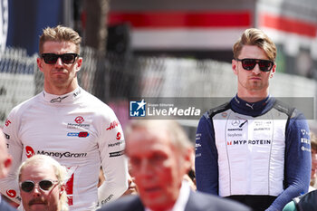 2024-05-26 - HULKENBERG Nico (ger), Haas F1 Team VF-24 Ferrari, portrait and SARGEANT Logan (usa), Williams Racing FW46, portrait during the Formula 1 Grand Prix de Monaco 2024, 8th round of the 2024 Formula One World Championship from May 23 to 26, 2024 on the Circuit de Monaco, in Monaco - F1 - MONACO GRAND PRIX 2024 - FORMULA 1 - MOTORS