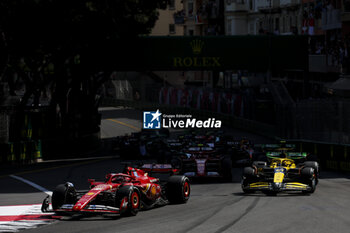 2024-05-26 - Start, departure 16 LECLERC Charles (mco), Scuderia Ferrari SF-24, action, 81 PIASTRI Oscar (aus), McLaren F1 Team MCL38, action during the Formula 1 Grand Prix de Monaco 2024, 8th round of the 2024 Formula One World Championship from May 23 to 26, 2024 on the Circuit de Monaco, in Monaco - F1 - MONACO GRAND PRIX 2024 - FORMULA 1 - MOTORS