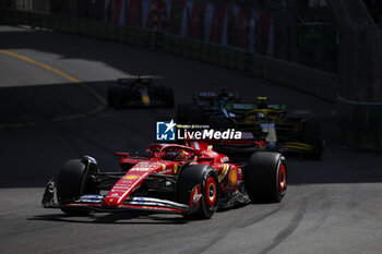 2024-05-26 - 55 SAINZ Carlos (spa), Scuderia Ferrari SF-24, action during the Formula 1 Grand Prix de Monaco 2024, 8th round of the 2024 Formula One World Championship from May 23 to 26, 2024 on the Circuit de Monaco, in Monaco - F1 - MONACO GRAND PRIX 2024 - FORMULA 1 - MOTORS