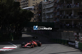 2024-05-26 - 55 SAINZ Carlos (spa), Scuderia Ferrari SF-24, action during the Formula 1 Grand Prix de Monaco 2024, 8th round of the 2024 Formula One World Championship from May 23 to 26, 2024 on the Circuit de Monaco, in Monaco - F1 - MONACO GRAND PRIX 2024 - FORMULA 1 - MOTORS