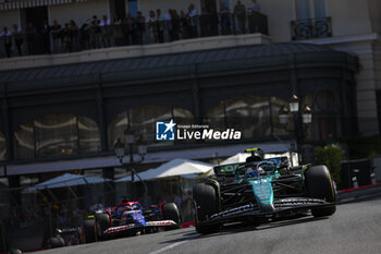 2024-05-26 - 14 ALONSO Fernando (spa), Aston Martin F1 Team AMR24, action during the Formula 1 Grand Prix de Monaco 2024, 8th round of the 2024 Formula One World Championship from May 23 to 26, 2024 on the Circuit de Monaco, in Monaco - F1 - MONACO GRAND PRIX 2024 - FORMULA 1 - MOTORS