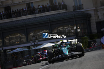 2024-05-26 - 14 ALONSO Fernando (spa), Aston Martin F1 Team AMR24, action during the Formula 1 Grand Prix de Monaco 2024, 8th round of the 2024 Formula One World Championship from May 23 to 26, 2024 on the Circuit de Monaco, in Monaco - F1 - MONACO GRAND PRIX 2024 - FORMULA 1 - MOTORS