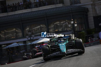 2024-05-26 - 14 ALONSO Fernando (spa), Aston Martin F1 Team AMR24, action during the Formula 1 Grand Prix de Monaco 2024, 8th round of the 2024 Formula One World Championship from May 23 to 26, 2024 on the Circuit de Monaco, in Monaco - F1 - MONACO GRAND PRIX 2024 - FORMULA 1 - MOTORS