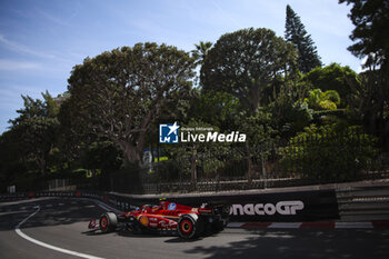 2024-05-26 - 55 SAINZ Carlos (spa), Scuderia Ferrari SF-24, action during the Formula 1 Grand Prix de Monaco 2024, 8th round of the 2024 Formula One World Championship from May 23 to 26, 2024 on the Circuit de Monaco, in Monaco - F1 - MONACO GRAND PRIX 2024 - FORMULA 1 - MOTORS