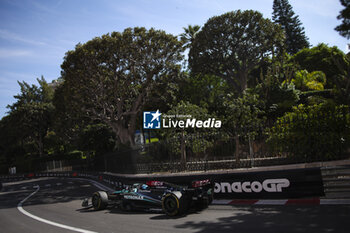 2024-05-26 - 63 RUSSELL George (gbr), Mercedes AMG F1 Team W15, action during the Formula 1 Grand Prix de Monaco 2024, 8th round of the 2024 Formula One World Championship from May 23 to 26, 2024 on the Circuit de Monaco, in Monaco - F1 - MONACO GRAND PRIX 2024 - FORMULA 1 - MOTORS