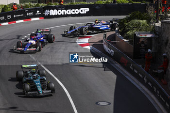 2024-05-26 - 14 ALONSO Fernando (spa), Aston Martin F1 Team AMR24, action and 03 RICCIARDO Daniel (aus), Visa Cash App RB F1 Team VCARB 01, action during the Formula 1 Grand Prix de Monaco 2024, 8th round of the 2024 Formula One World Championship from May 23 to 26, 2024 on the Circuit de Monaco, in Monaco - F1 - MONACO GRAND PRIX 2024 - FORMULA 1 - MOTORS