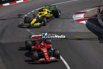 2024-05-26 - 16 LECLERC Charles (mco), Scuderia Ferrari SF-24, action and 04 NORRIS Lando (gbr), McLaren F1 Team MCL38, action during the Formula 1 Grand Prix de Monaco 2024, 8th round of the 2024 Formula One World Championship from May 23 to 26, 2024 on the Circuit de Monaco, in Monaco - F1 - MONACO GRAND PRIX 2024 - FORMULA 1 - MOTORS