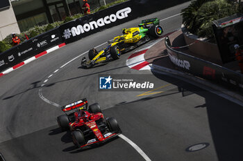 2024-05-26 - 55 SAINZ Carlos (spa), Scuderia Ferrari SF-24, action and 04 NORRIS Lando (gbr), McLaren F1 Team MCL38, action during the Formula 1 Grand Prix de Monaco 2024, 8th round of the 2024 Formula One World Championship from May 23 to 26, 2024 on the Circuit de Monaco, in Monaco - F1 - MONACO GRAND PRIX 2024 - FORMULA 1 - MOTORS