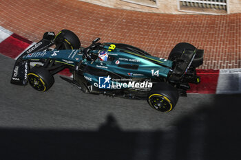 2024-05-26 - 14 ALONSO Fernando (spa), Aston Martin F1 Team AMR24, action during the Formula 1 Grand Prix de Monaco 2024, 8th round of the 2024 Formula One World Championship from May 23 to 26, 2024 on the Circuit de Monaco, in Monaco - F1 - MONACO GRAND PRIX 2024 - FORMULA 1 - MOTORS