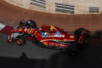 2024-05-26 - 55 SAINZ Carlos (spa), Scuderia Ferrari SF-24, action during the Formula 1 Grand Prix de Monaco 2024, 8th round of the 2024 Formula One World Championship from May 23 to 26, 2024 on the Circuit de Monaco, in Monaco - F1 - MONACO GRAND PRIX 2024 - FORMULA 1 - MOTORS