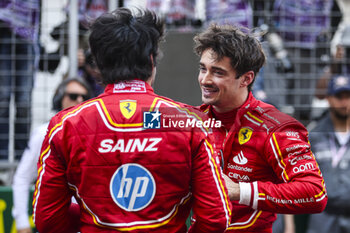 2024-05-26 - LECLERC Charles (mco), Scuderia Ferrari SF-24, portrait and SAINZ Carlos (spa), Scuderia Ferrari SF-24, portrait during the Formula 1 Grand Prix de Monaco 2024, 8th round of the 2024 Formula One World Championship from May 23 to 26, 2024 on the Circuit de Monaco, in Monaco - F1 - MONACO GRAND PRIX 2024 - FORMULA 1 - MOTORS