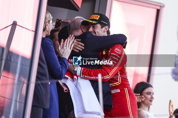 2024-05-26 - LECLERC Charles (mco), Scuderia Ferrari SF-24, portrait and Prince Albert II is the Sovereign of the Principality of Monaco and the head of the Princely House of Grimaldi during the Formula 1 Grand Prix de Monaco 2024, 8th round of the 2024 Formula One World Championship from May 23 to 26, 2024 on the Circuit de Monaco, in Monaco - F1 - MONACO GRAND PRIX 2024 - FORMULA 1 - MOTORS