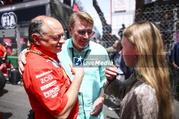 2024-05-26 - HAKKINEN Mika, with VASSEUR Frédéric (fra), Team Principal & General Manager of the Scuderia Ferrari, portrait during the Formula 1 Grand Prix de Monaco 2024, 8th round of the 2024 Formula One World Championship from May 23 to 26, 2024 on the Circuit de Monaco, in Monaco - F1 - MONACO GRAND PRIX 2024 - FORMULA 1 - MOTORS