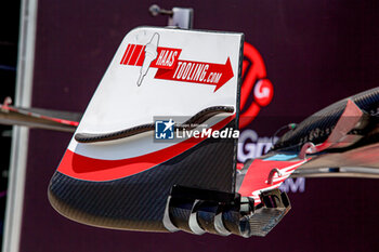 2024-06-05 - PitLane Haas F1 Team front wing
during Formula 1 Aws Grand Prix du Canada 2024, Montreal, Quebec, Canada, from Jun 6th to 9th - Rounfd 9 of 24 of 2024 F1 World Championship - FORMULA 1 AWS GRAND PRIX DU CANADA 2024 - FORMULA 1 - MOTORS