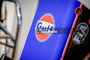 2024-06-05 - PitLane - Gulf and Fia logos on Williams Racing nosecone
during Formula 1 Aws Grand Prix du Canada 2024, Montreal, Quebec, Canada, from Jun 6th to 9th - Rounfd 9 of 24 of 2024 F1 World Championship - FORMULA 1 AWS GRAND PRIX DU CANADA 2024 - FORMULA 1 - MOTORS