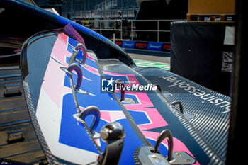 2024-06-05 - BWT Alpine F1 Team front wing in PitLane - 
during Formula 1 Aws Grand Prix du Canada 2024, Montreal, Quebec, Canada, from Jun 6th to 9th - Rounfd 9 of 24 of 2024 F1 World Championship - FORMULA 1 AWS GRAND PRIX DU CANADA 2024 - FORMULA 1 - MOTORS