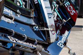 2024-06-05 - Mercedes-AMG Petronas F1 Team nosecones and front wings in PitLane - 
during Formula 1 Aws Grand Prix du Canada 2024, Montreal, Quebec, Canada, from Jun 6th to 9th - Rounfd 9 of 24 of 2024 F1 World Championship - FORMULA 1 AWS GRAND PRIX DU CANADA 2024 - FORMULA 1 - MOTORS