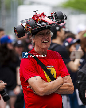 2024-06-06 - Ferrari fans is seen during the Formula 1 AWS Grand Prix du Canada 2024, 9th round of the 2024 Formula One World Championship from June 07 to 09, 2024 on the Circuit Gilles Villeneuve, in Montréal, Canada - F1 - CANADIAN GRAND PRIX 2024 - FORMULA 1 - MOTORS