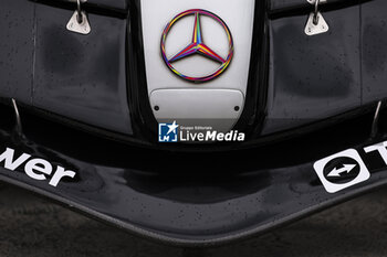 2024-06-06 - Mercedes AMG F1 Team W15, mechanical detail front wing detail during the Formula 1 AWS Grand Prix du Canada 2024, 9th round of the 2024 Formula One World Championship from June 07 to 09, 2024 on the Circuit Gilles Villeneuve, in Montréal, Canada - F1 - CANADIAN GRAND PRIX 2024 - FORMULA 1 - MOTORS