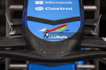 2024-06-06 - Alpine F1 Team front wing during the Formula 1 AWS Grand Prix du Canada 2024, 9th round of the 2024 Formula One World Championship from June 07 to 09, 2024 on the Circuit Gilles Villeneuve, in Montréal, Canada - F1 - CANADIAN GRAND PRIX 2024 - FORMULA 1 - MOTORS