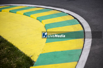 2024-06-06 - Detailed view of kerb, vibreur, during the Formula 1 AWS Grand Prix du Canada 2024, 9th round of the 2024 Formula One World Championship from June 07 to 09, 2024 on the Circuit Gilles Villeneuve, in Montréal, Canada - F1 - CANADIAN GRAND PRIX 2024 - FORMULA 1 - MOTORS