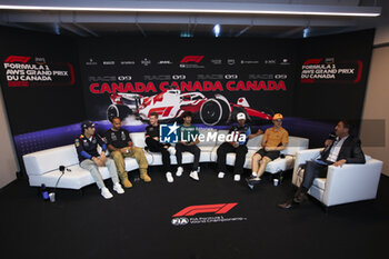 2024-06-06 - Official press conference during the Formula 1 AWS Grand Prix du Canada 2024, 9th round of the 2024 Formula One World Championship from June 07 to 09, 2024 on the Circuit Gilles Villeneuve, in Montréal, Canada - F1 - CANADIAN GRAND PRIX 2024 - FORMULA 1 - MOTORS