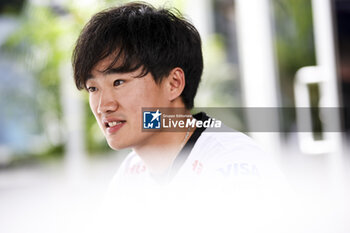 2024-06-06 - TSUNODA Yuki (jap), Visa Cash App RB F1 Team VCARB 01, portrait during the Formula 1 AWS Grand Prix du Canada 2024, 9th round of the 2024 Formula One World Championship from June 07 to 09, 2024 on the Circuit Gilles Villeneuve, in Montréal, Canada - F1 - CANADIAN GRAND PRIX 2024 - FORMULA 1 - MOTORS