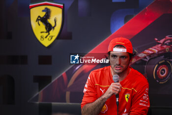 2024-06-06 - SAINZ Carlos (spa), Scuderia Ferrari SF-24, portrait during the Formula 1 AWS Grand Prix du Canada 2024, 9th round of the 2024 Formula One World Championship from June 07 to 09, 2024 on the Circuit Gilles Villeneuve, in Montréal, Canada - F1 - CANADIAN GRAND PRIX 2024 - FORMULA 1 - MOTORS