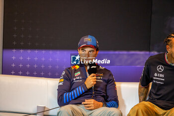 2024-06-06 - Sergio Perez (MEX) - Oracle Red Bull Racing - Red Bull RB20 - Honda RBPT 
during press conference Formula 1 Aws Grand Prix du Canada 2024, Montreal, Quebec, Canada, from Jun 6th to 9th - Rounfd 9 of 24 of 2024 F1 World Championship - FORMULA 1 AWS GRAND PRIX DU CANADA 2024 - FORMULA 1 - MOTORS