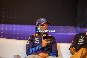 2024-06-06 - Sergio Perez (MEX) - Oracle Red Bull Racing - Red Bull RB20 - Honda RBPT 
during press conference Formula 1 Aws Grand Prix du Canada 2024, Montreal, Quebec, Canada, from Jun 6th to 9th - Rounfd 9 of 24 of 2024 F1 World Championship - FORMULA 1 AWS GRAND PRIX DU CANADA 2024 - FORMULA 1 - MOTORS