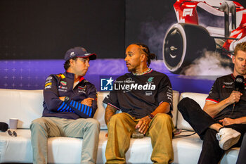 2024-06-06 - Sergio Perez (MEX) - Oracle Red Bull Racing - Red Bull RB20 - Honda RBPT 
during press conference Formula 1 Aws Grand Prix du Canada 2024, Montreal, Quebec, Canada, from Jun 6th to 9th - Rounfd 9 of 24 of 2024 F1 World Championship - FORMULA 1 AWS GRAND PRIX DU CANADA 2024 - FORMULA 1 - MOTORS