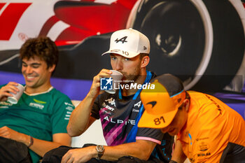 2024-06-06 - Pierre Gasly (FRA) - Alpine F1 Team - Alpine A524 - Renault during press conference Formula 1 Aws Grand Prix du Canada 2024, Montreal, Quebec, Canada, from Jun 6th to 9th - Rounfd 9 of 24 of 2024 F1 World Championship - FORMULA 1 AWS GRAND PRIX DU CANADA 2024 - FORMULA 1 - MOTORS