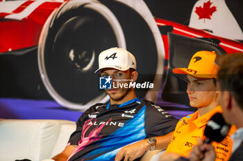 2024-06-06 - Pierre Gasly (FRA) - Alpine F1 Team - Alpine A524 - Renault during press conference Formula 1 Aws Grand Prix du Canada 2024, Montreal, Quebec, Canada, from Jun 6th to 9th - Rounfd 9 of 24 of 2024 F1 World Championship - FORMULA 1 AWS GRAND PRIX DU CANADA 2024 - FORMULA 1 - MOTORS