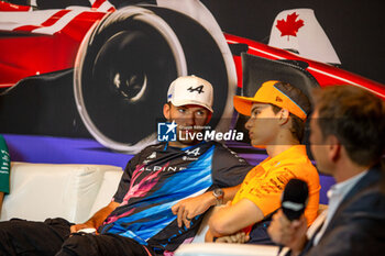 2024-06-06 - Pierre Gasly (FRA) - Alpine F1 Team - Alpine A524 - Renault during press conference Formula 1 Aws Grand Prix du Canada 2024, Montreal, Quebec, Canada, from Jun 6th to 9th - Rounfd 9 of 24 of 2024 F1 World Championship - FORMULA 1 AWS GRAND PRIX DU CANADA 2024 - FORMULA 1 - MOTORS