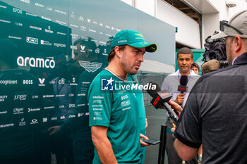 2024-06-06 - Fernando Alonso (ESP) - Aston Martin Aramco F1 Team - Aston Martin AMR24 - Mercedes during Formula 1 Aws Grand Prix du Canada 2024, Montreal, Quebec, Canada, from Jun 6th to 9th - Rounfd 9 of 24 of 2024 F1 World Championship - FORMULA 1 AWS GRAND PRIX DU CANADA 2024 - FORMULA 1 - MOTORS