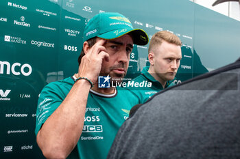 2024-06-06 - Fernando Alonso (ESP) - Aston Martin Aramco F1 Team - Aston Martin AMR24 - Mercedes during Formula 1 Aws Grand Prix du Canada 2024, Montreal, Quebec, Canada, from Jun 6th to 9th - Rounfd 9 of 24 of 2024 F1 World Championship - FORMULA 1 AWS GRAND PRIX DU CANADA 2024 - FORMULA 1 - MOTORS