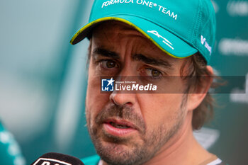 2024-06-06 - Fernando Alonso (ESP) - Aston Martin Aramco F1 Team - Aston Martin AMR24 - Mercedes during Formula 1 Aws Grand Prix du Canada 2024, Montreal, Quebec, Canada, from Jun 6th to 9th - Rounfd 9 of 24 of 2024 F1 World Championship - FORMULA 1 AWS GRAND PRIX DU CANADA 2024 - FORMULA 1 - MOTORS