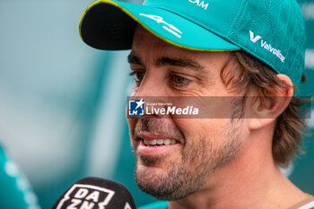 2024-06-06 - Fernando Alonso (ESP) - Aston Martin Aramco F1 Team - Aston Martin AMR24 - Mercedes during Formula 1 Aws Grand Prix du Canada 2024, Montreal, Quebec, Canada, from Jun 6th to 9th - Rounfd 9 of 24 of 2024 F1 World Championship - FORMULA 1 AWS GRAND PRIX DU CANADA 2024 - FORMULA 1 - MOTORS