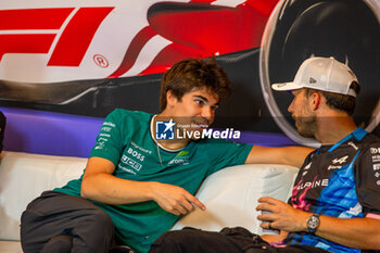 2024-06-06 - Lance Stroll (CAN) - Aston Martin Aramco F1 Team - Aston Martin AMR24 - Mercedes during press conference Formula 1 Aws Grand Prix du Canada 2024, Montreal, Quebec, Canada, from Jun 6th to 9th - Rounfd 9 of 24 of 2024 F1 World Championship - FORMULA 1 AWS GRAND PRIX DU CANADA 2024 - FORMULA 1 - MOTORS