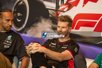 2024-06-06 - Nico Hulkenberg (GER) - MoneyGram Haas F1 Team - Haas VF-24 - Ferrari during driver press conference Formula 1 Aws Grand Prix du Canada 2024, Montreal, Quebec, Canada, from Jun 6th to 9th - Rounfd 9 of 24 of 2024 F1 World Championship - FORMULA 1 AWS GRAND PRIX DU CANADA 2024 - FORMULA 1 - MOTORS